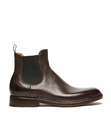 Barracuda Beatle boot in luxury calf leather dark brown for men